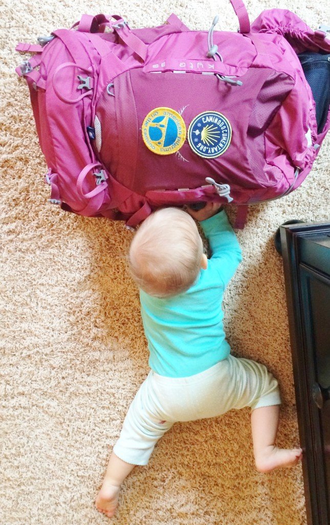500 miles, baby with my mom's travel bag