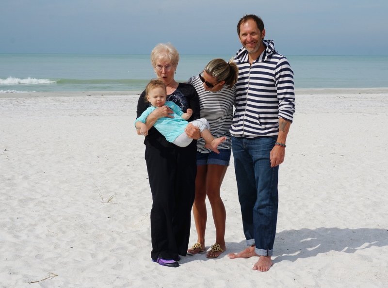Family photos on the beach
