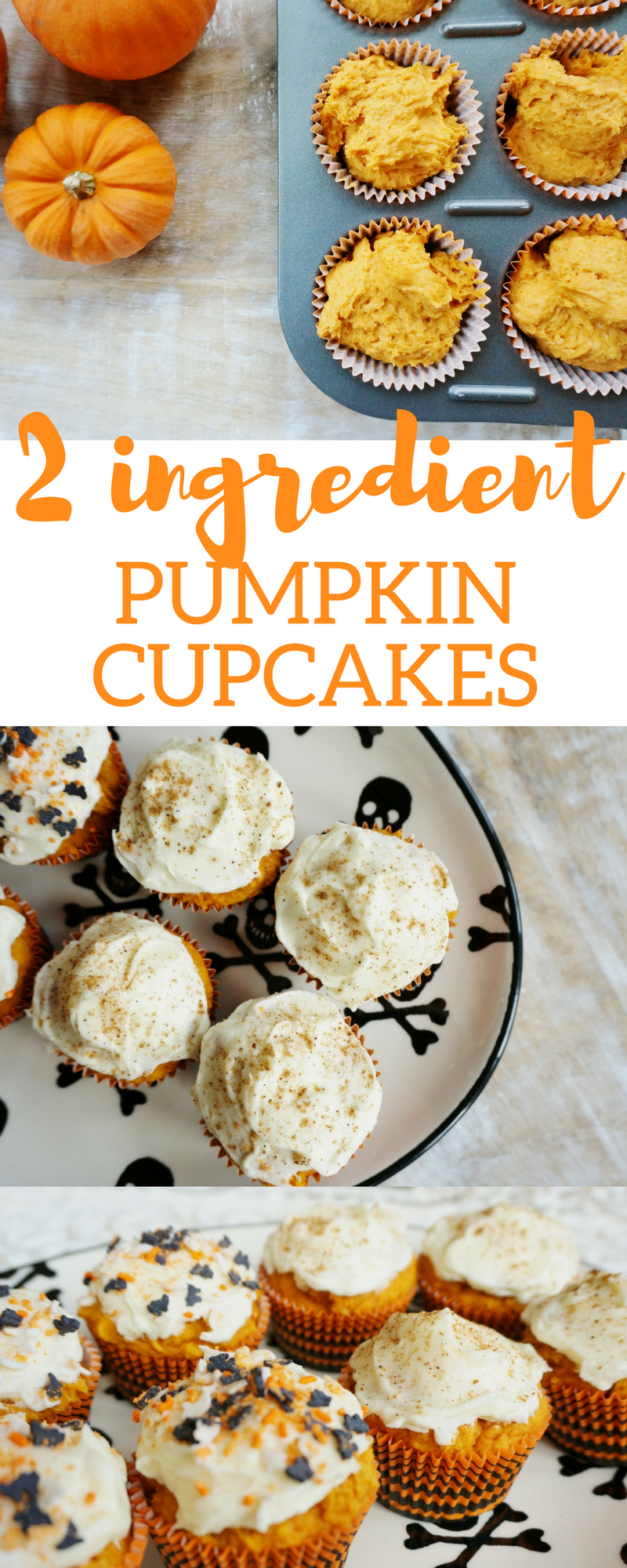 2 ingredient pumpkin cupcakes