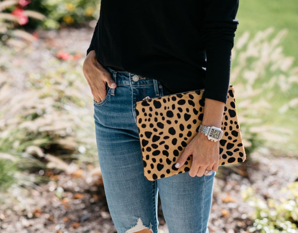 Fall style dupes, leopard clutch