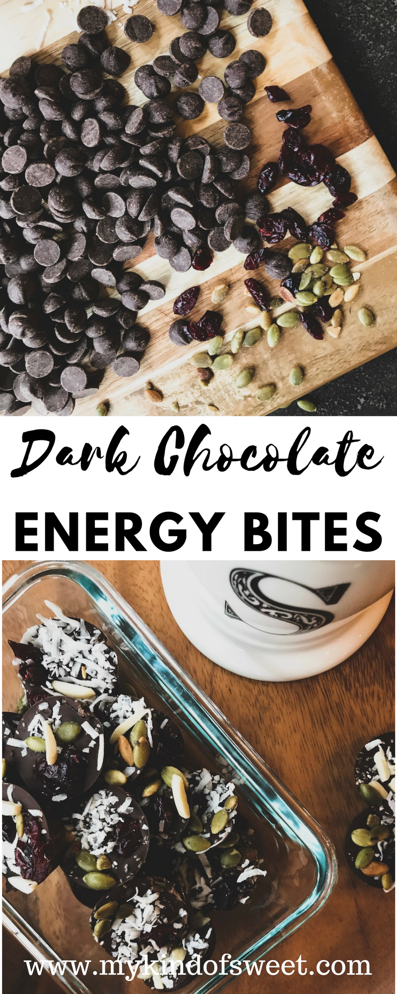 Dark chocolate energy bites