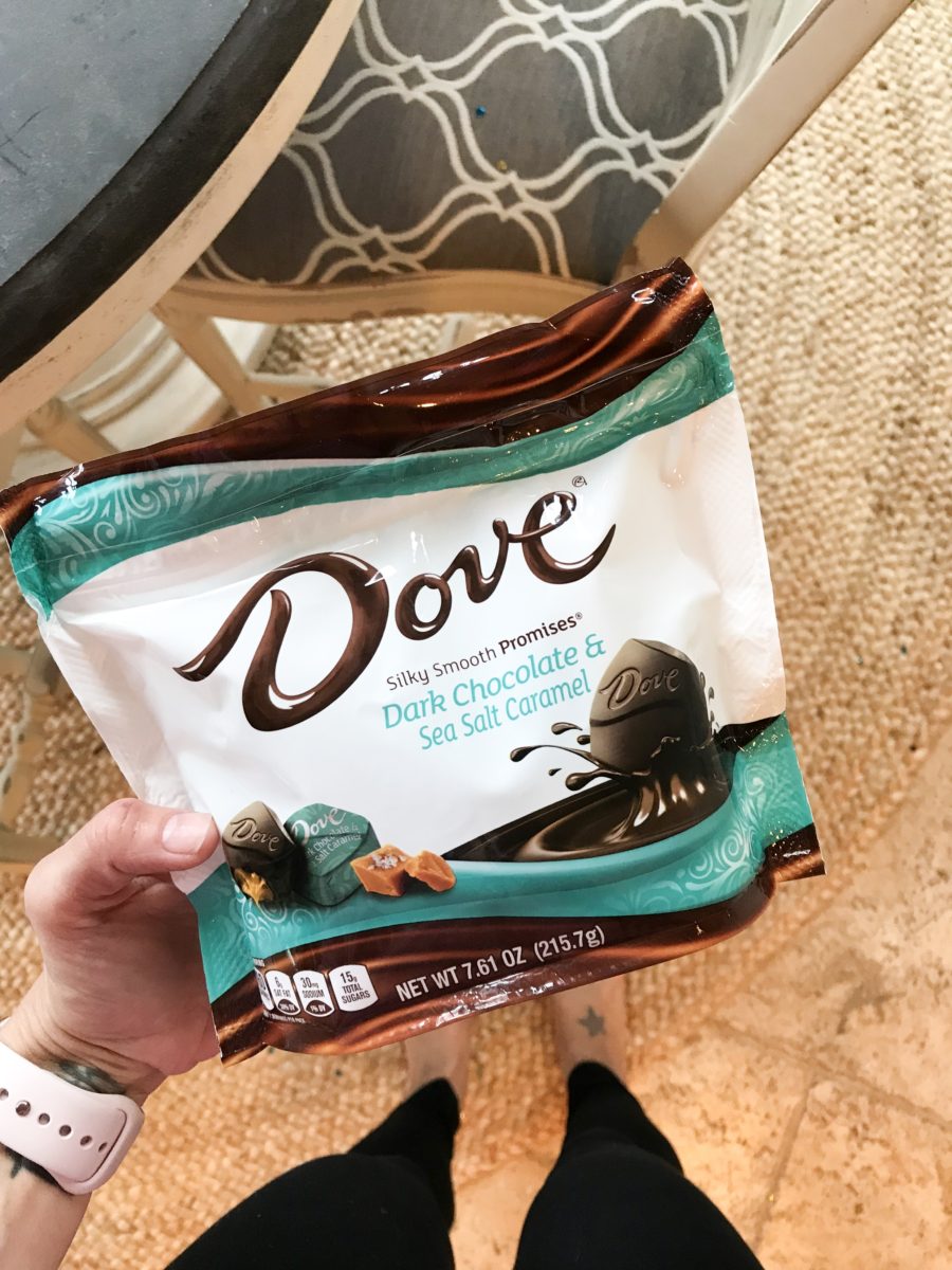 3 day food diary, dessert--dove chocolates