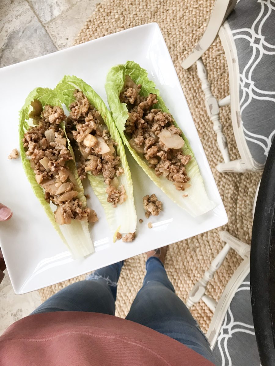 3 day food diary--chicken lettuce wraps