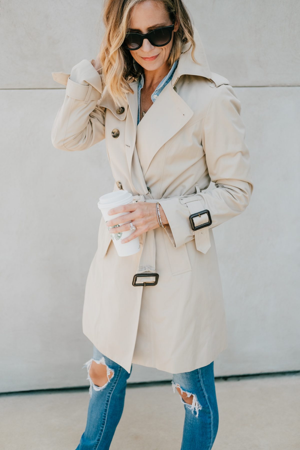 How To Dress Down A Trench Coat For Fall - My Kind of Sweet