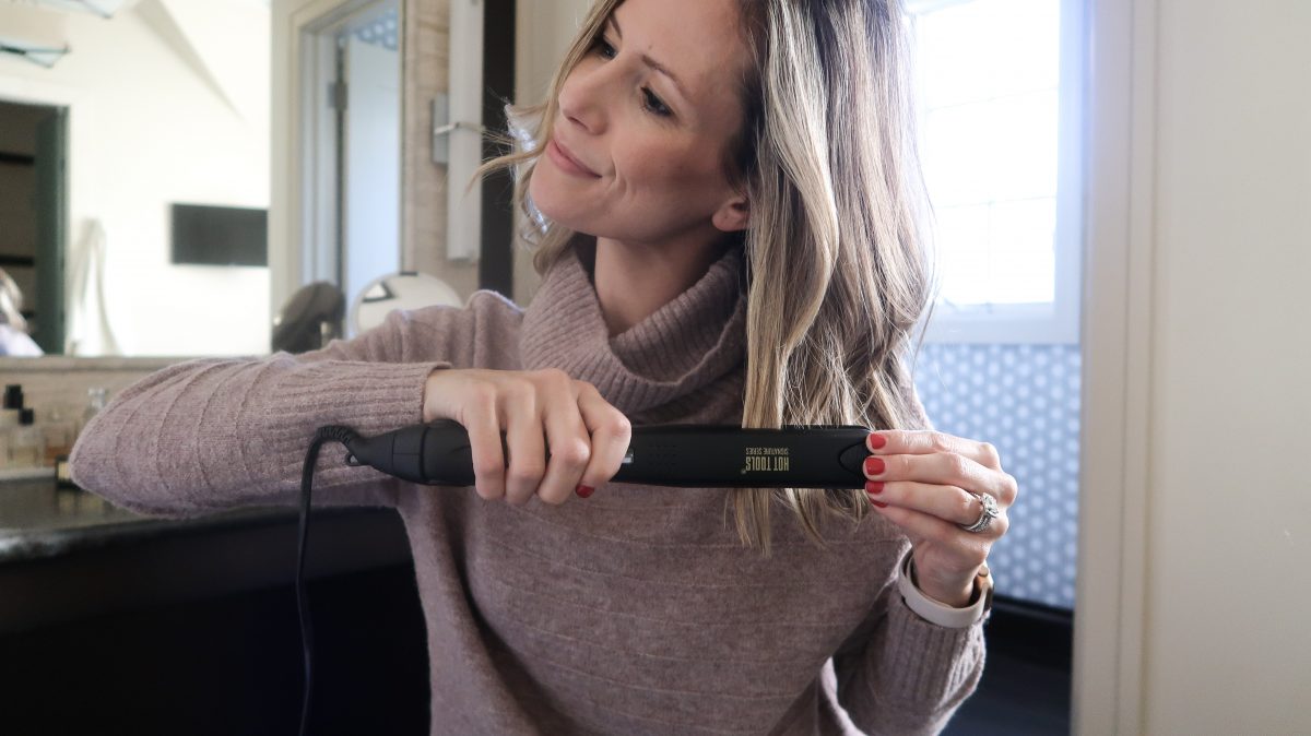 How I Use A Flat Iron To Perfect My Loose Waves - My Kind of Sweet