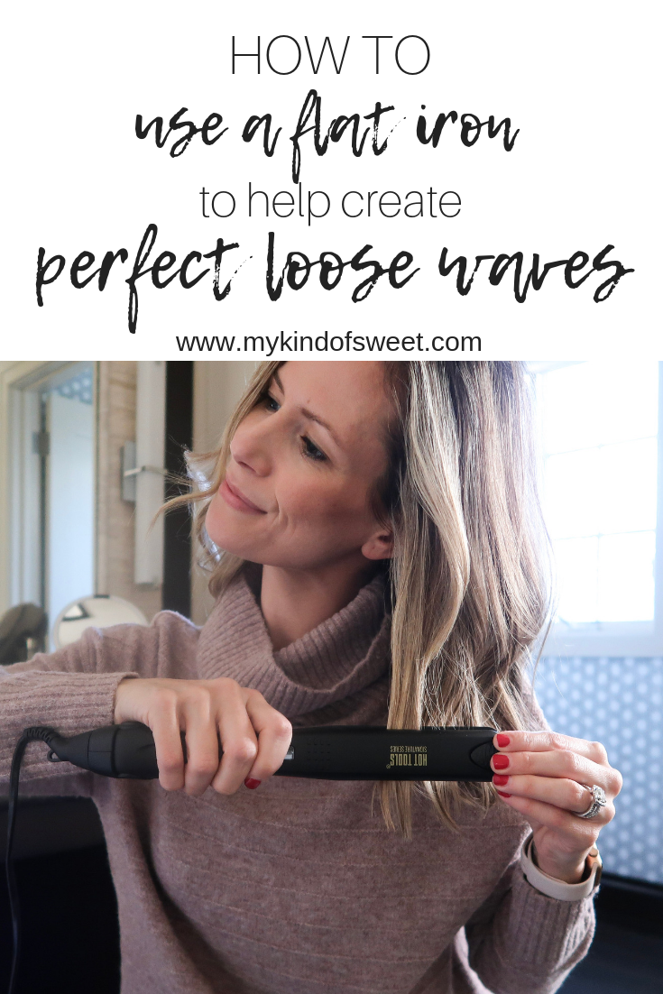 How to use a flat iron to create perfect loose waves 