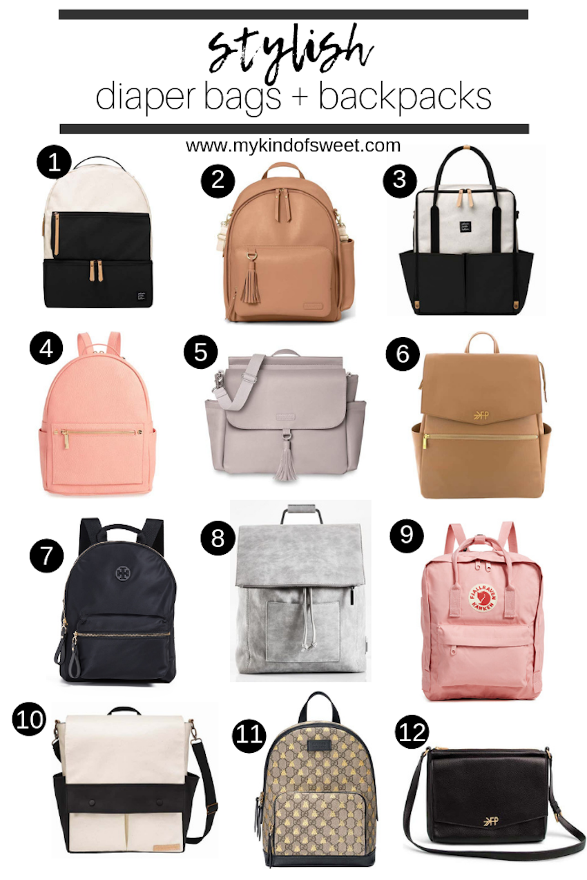 August Top Fives: Stylish Diaper Bags + Backpacks