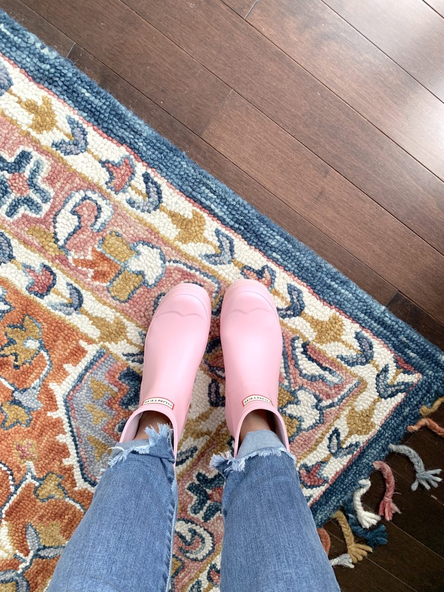 Pink Hunter rain boots