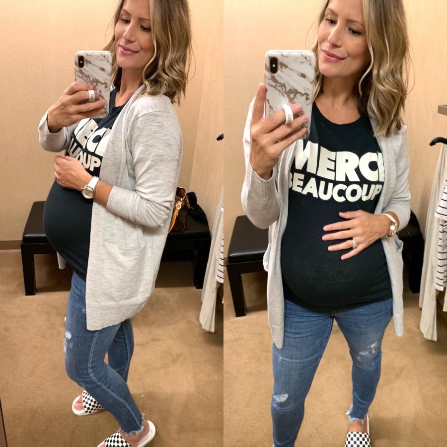Try on haul, tee and cardigan