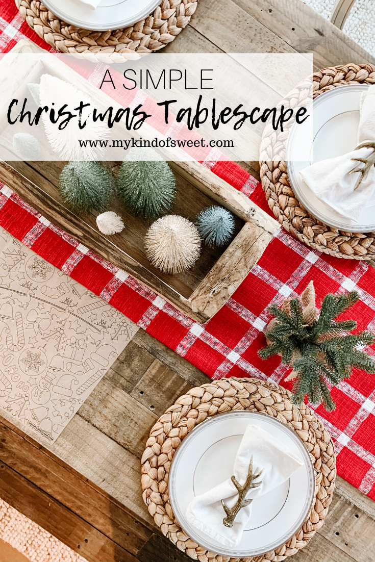 A Simple Christmas Tablescape
