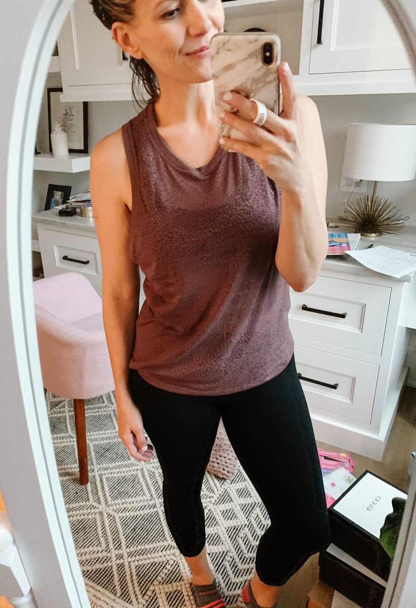 Recent activewear find--tank and leggings