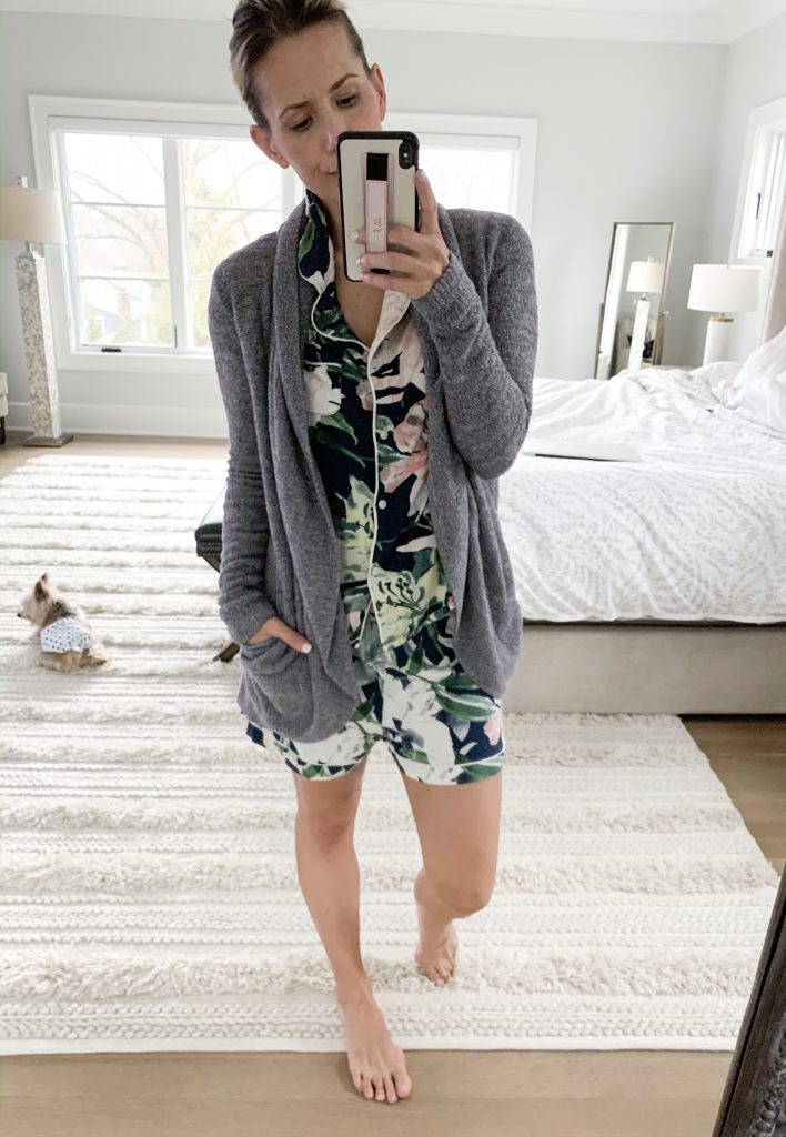 This post is all about comfortable outfits. It's about getting dressed to help us feel "normal," but not forgetting we're staying home.
