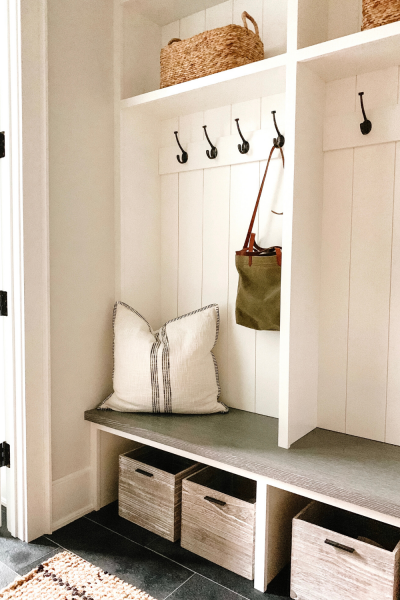 Our Mudroom Design + Organization - My Kind of Sweet