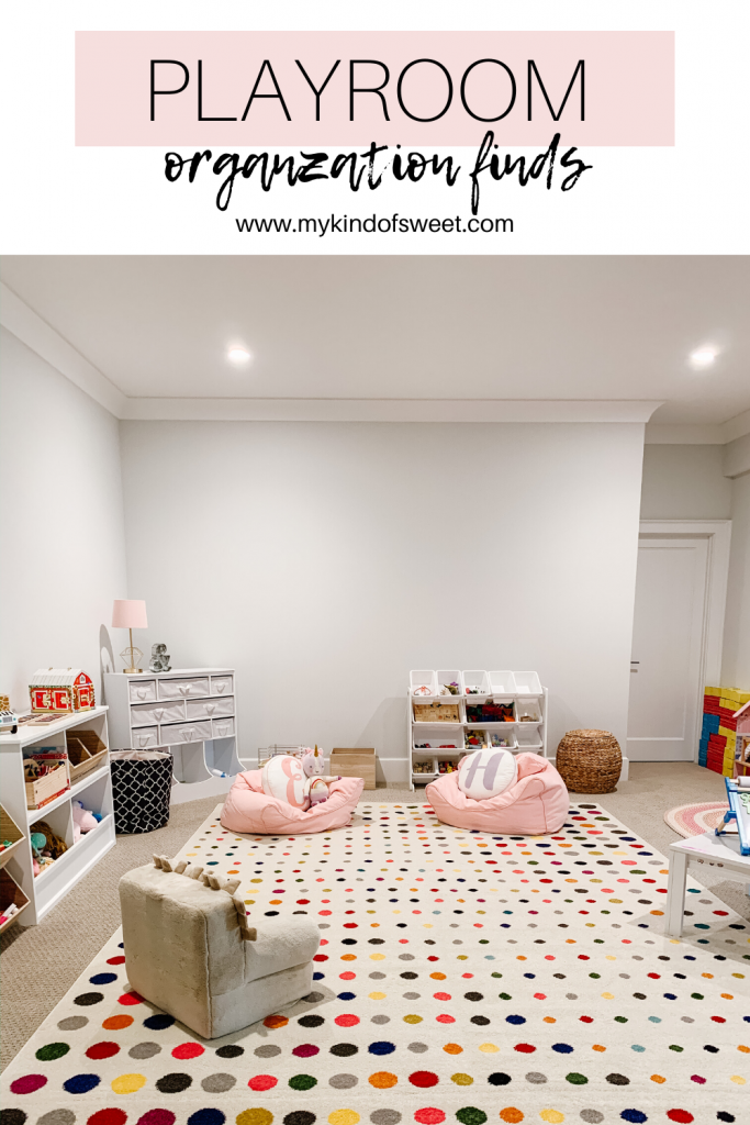 I'm finally sharing an update on the playroom organization process including my favorite shelves and baskets, toys, and decor. 