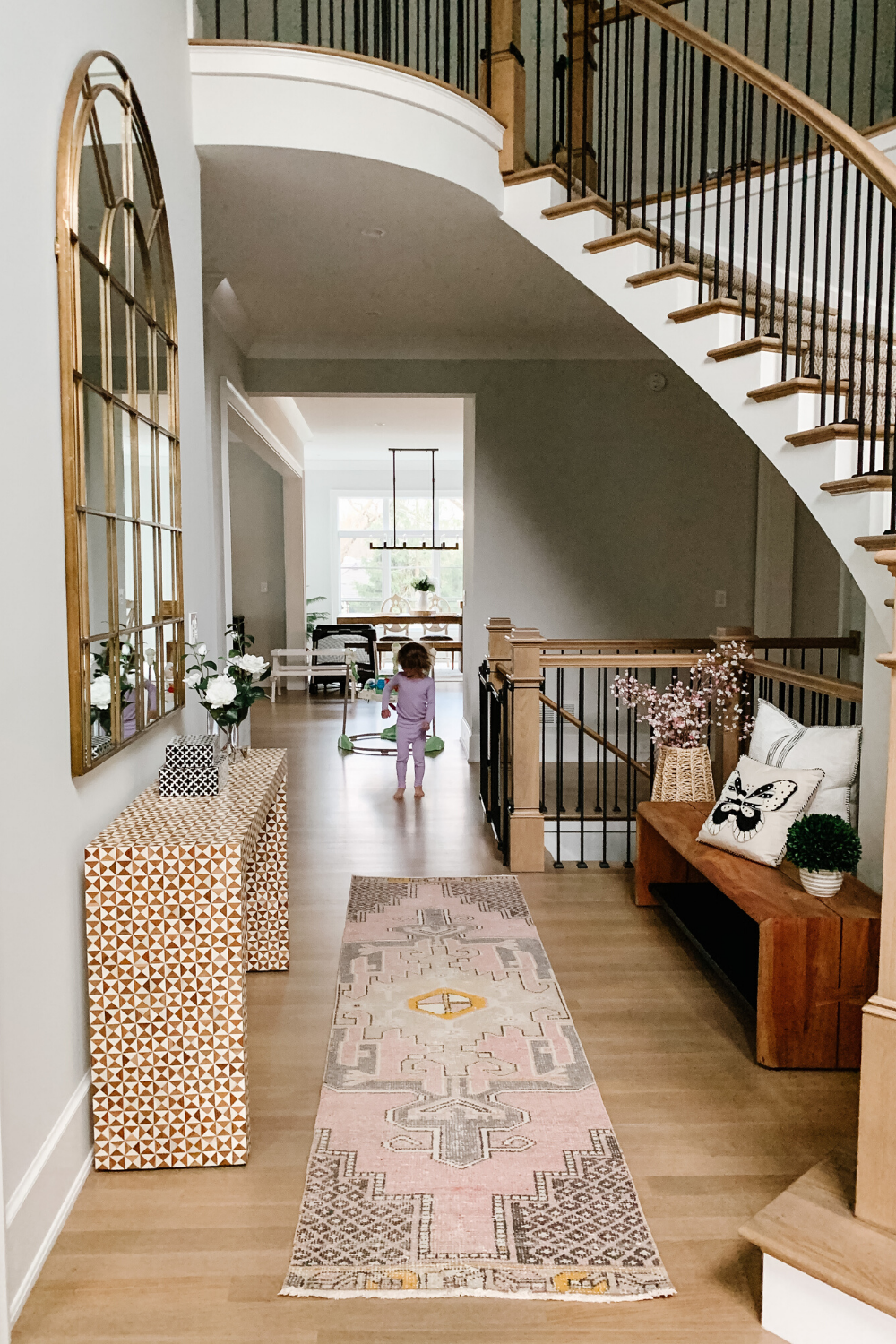 Our Entryway + A Vintage Rug Find - My Kind of Sweet