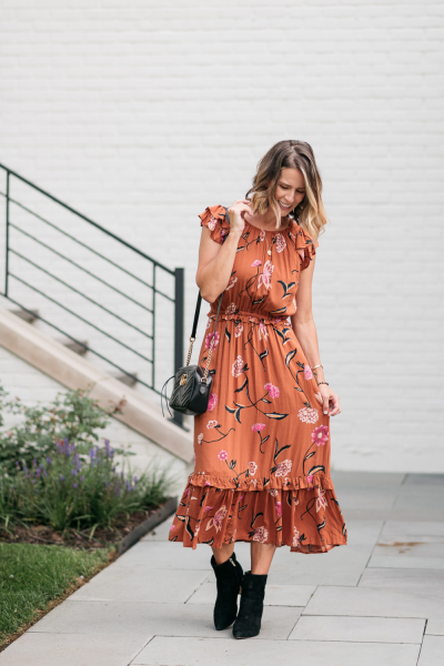 Floral Maxi Dress | Fall Style Under $30 - My Kind of Sweet