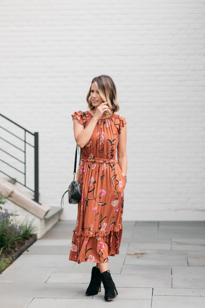 Floral Maxi Dress | Fall Style Under $30 - My Kind of Sweet