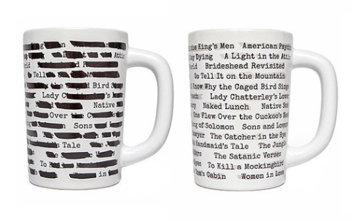 Teacher Gift Guide: BANNED BOOKS MUG | How cool is this? The banned book titles are blacked out when it's cold, and then revealed when it's hot.