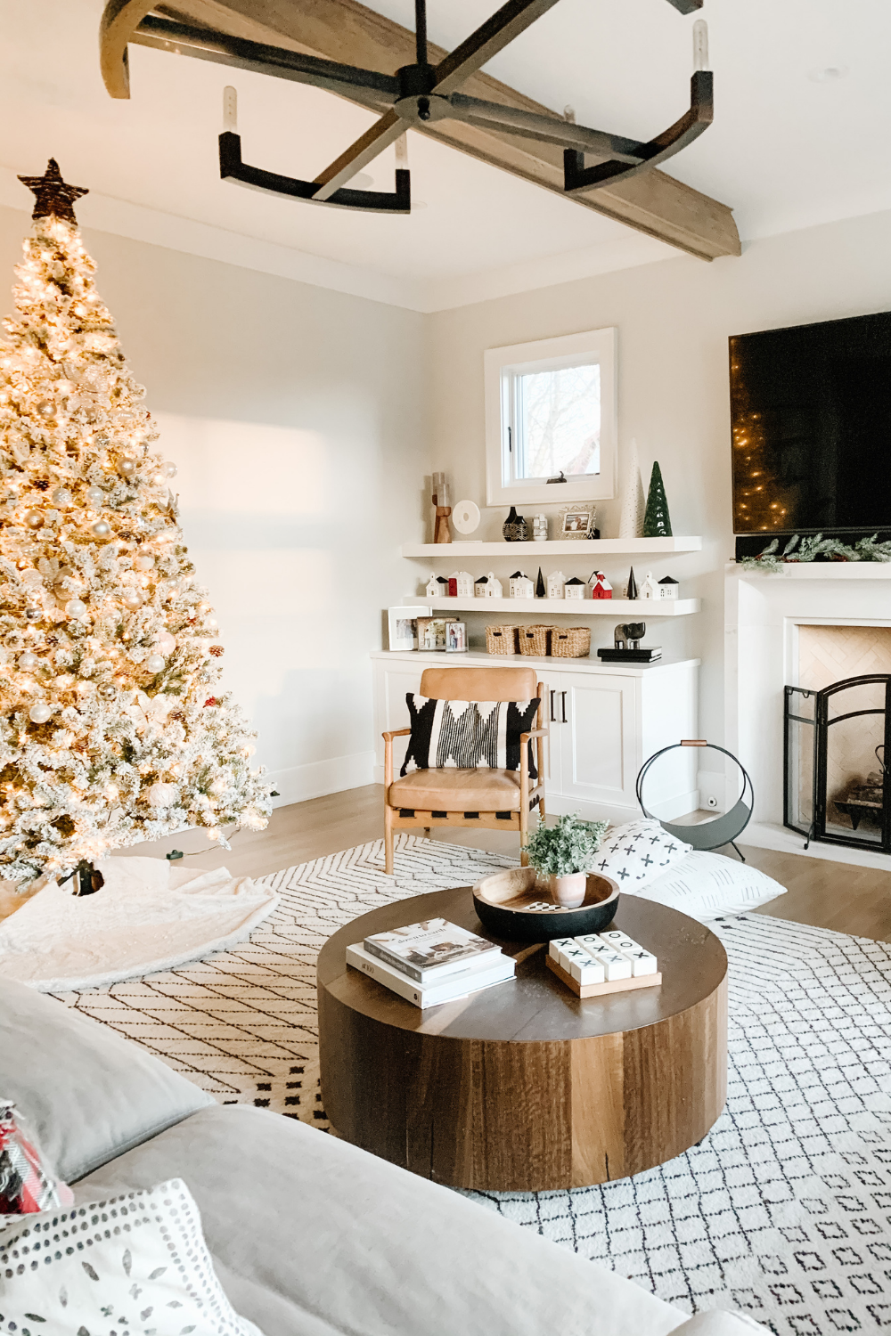 My Kind Of Sweet Home | Our Flocked Christmas Tree