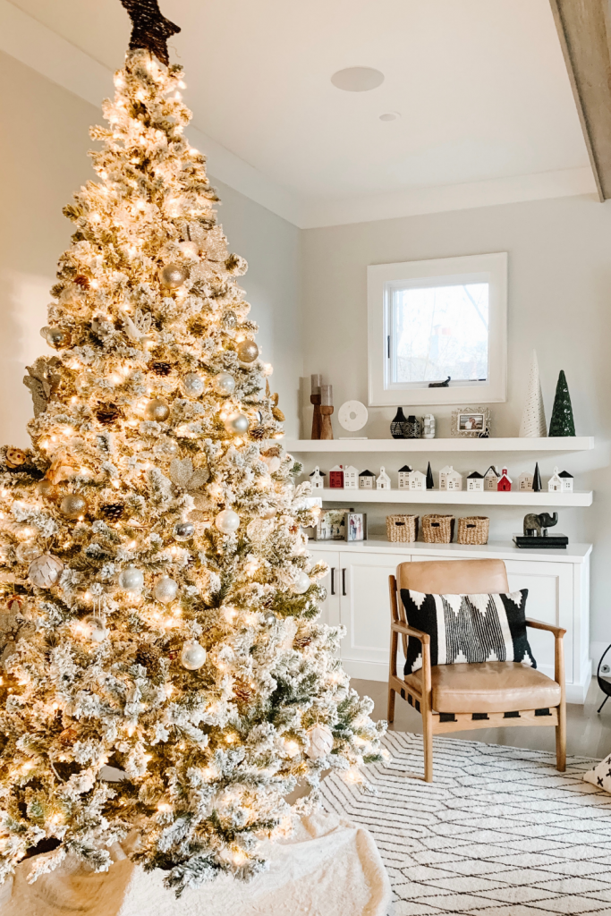 Christmas tree and holiday decor