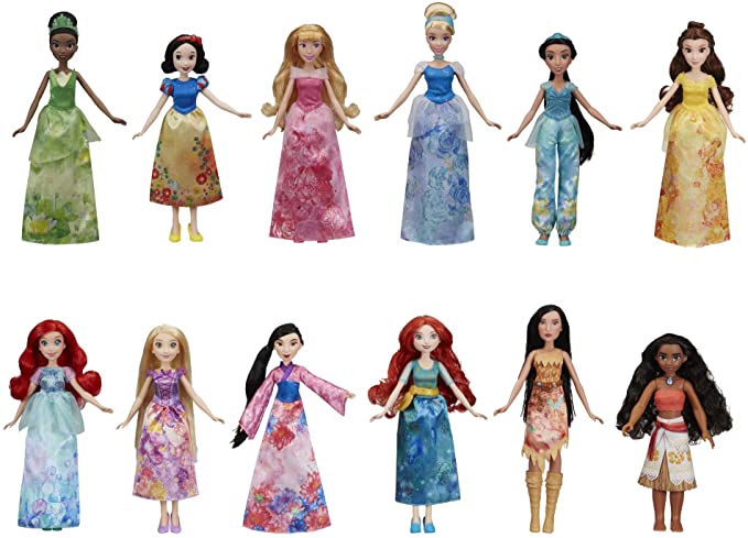 Holiday Gift Guide: DISNEY PRINCESS DOLLS | Santa will be leaving this collection of dolls under the tree for my middle girl...
