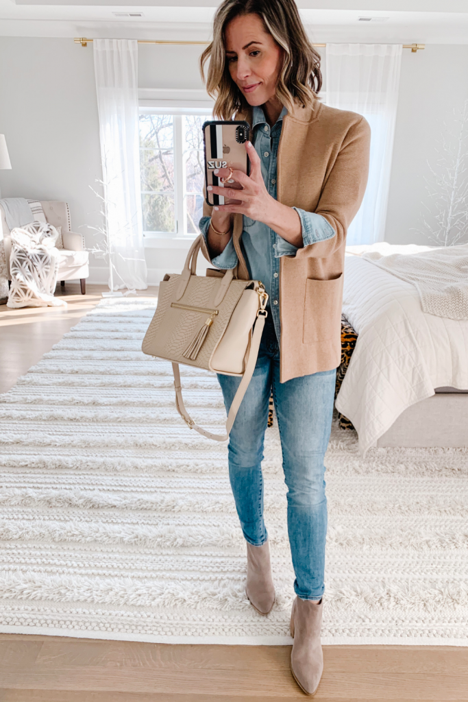 Today I'm sharing sharing 8 way to style one of my favorite recent finds: my J.Crew Sweater Blazer--It is so trendy and versatile.