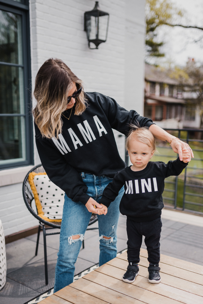 Mama + mini outfit, 3rd baby thoughts