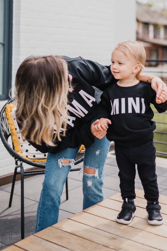 Mama + mini outfit, 3rd baby thoughts