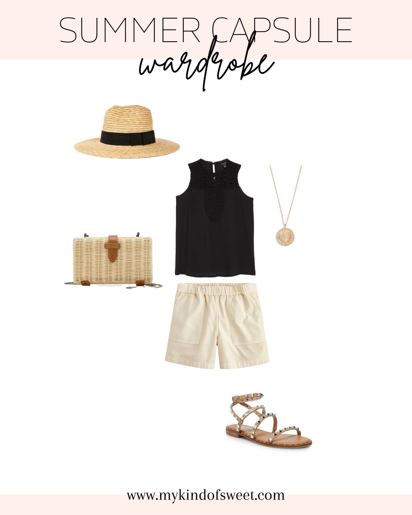 Summer Capsule Wardrobe | 20 Outfit Ideas - My Kind of Sweet