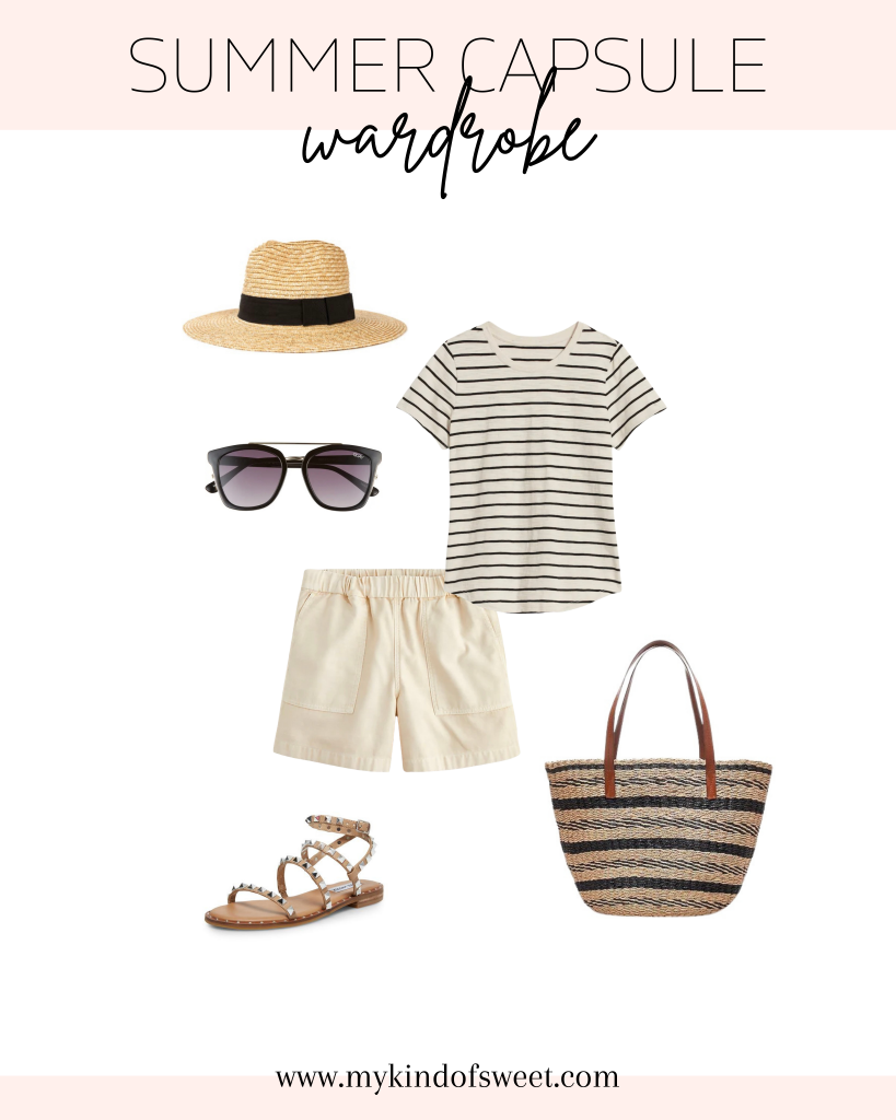 Summer capsule wardrobe outfit idea