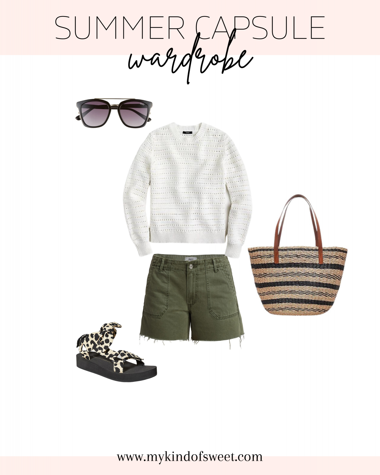 Summer Capsule Wardrobe | 20 Outfit Ideas - My Kind of Sweet