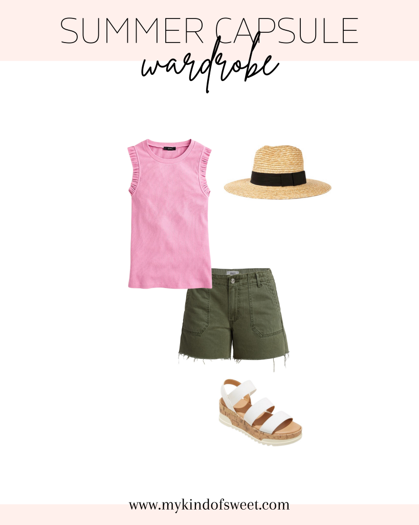 Summer capsule wardrobe outfit idea