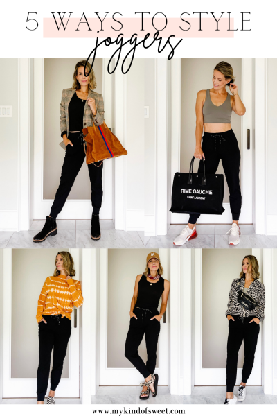 5 Ways To Style My Favorite Joggers - My Kind of Sweet