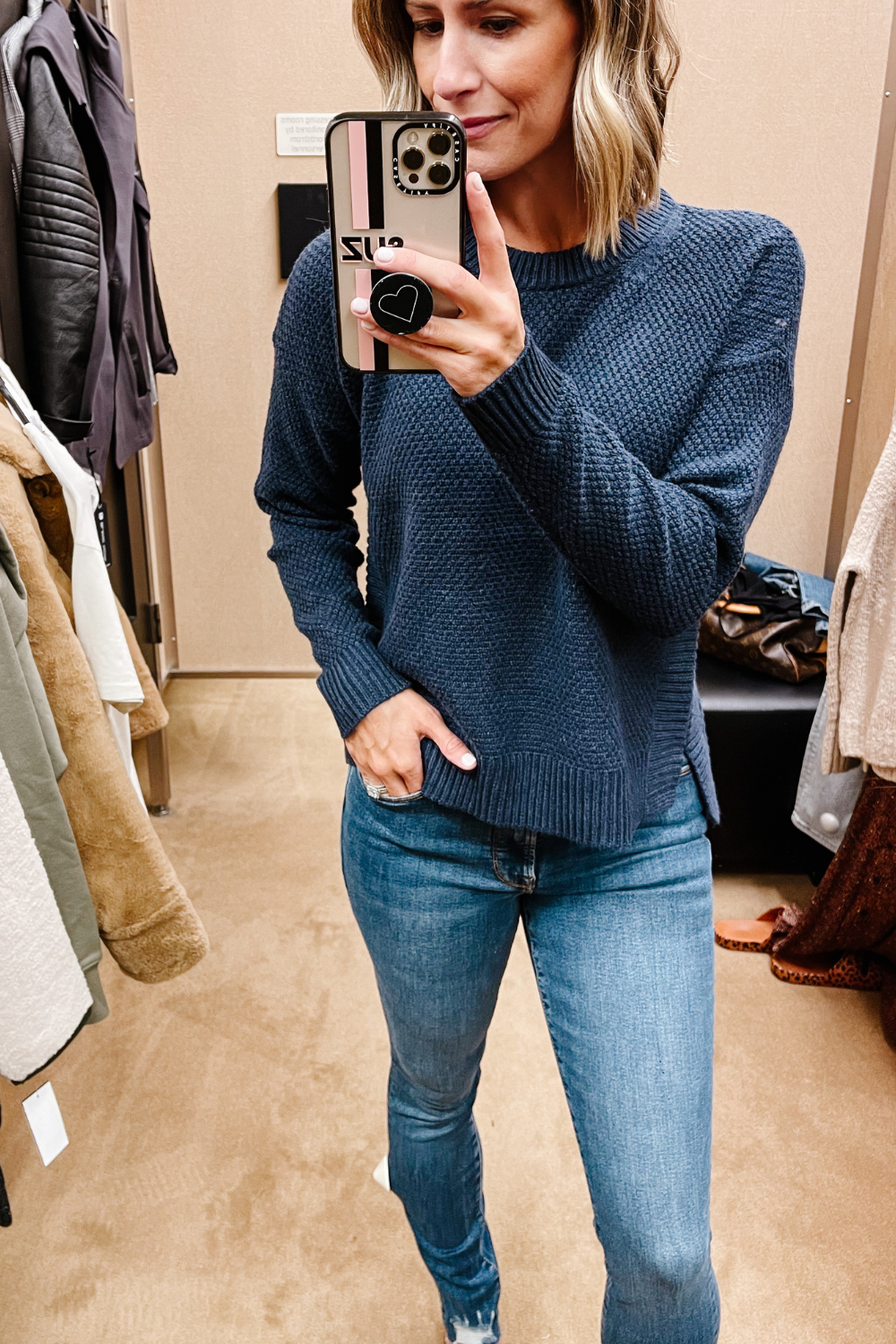 NORDSTROM ANNIVERSARY SALE: Madewell sweater and skinny jeans