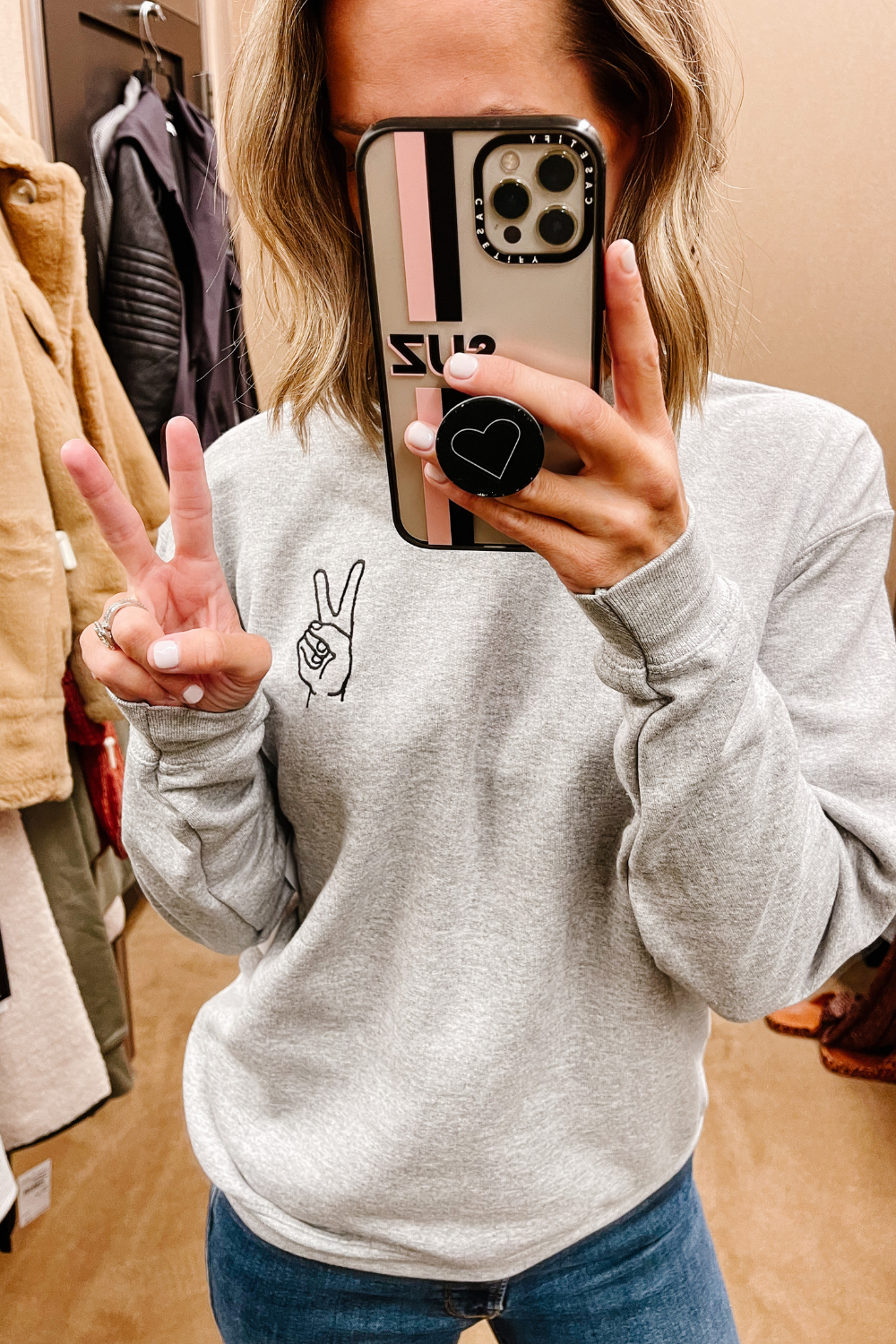 NORDSTROM ANNIVERSARY SALE: peace sign sweatshirt 