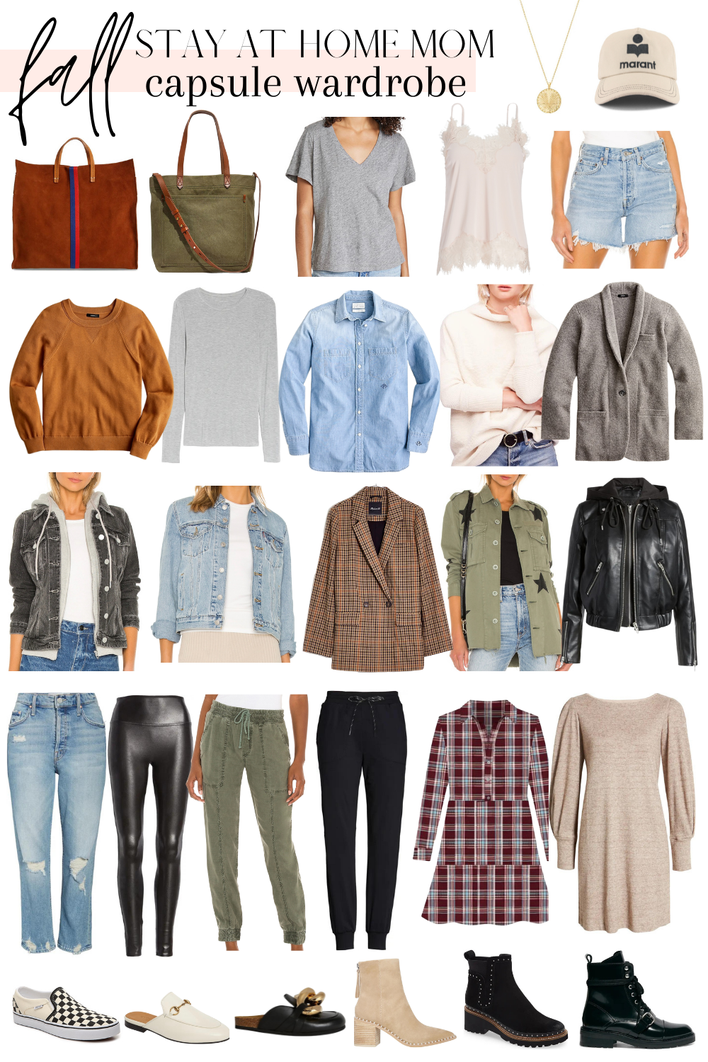 Stay At Home Mom Fall Capsule Wardrobe - My Kind of Sweet