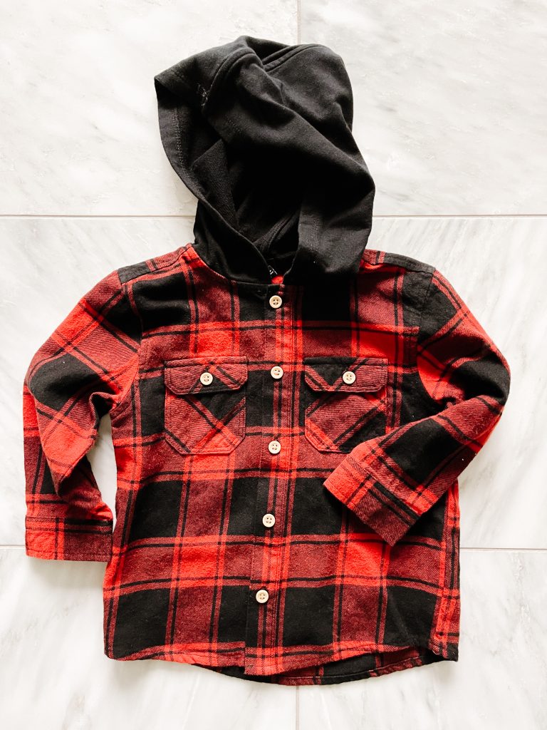 Target toddler hooded plaid flannel jacket