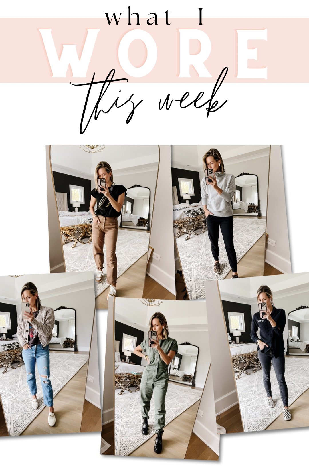 What I wore this week graphic