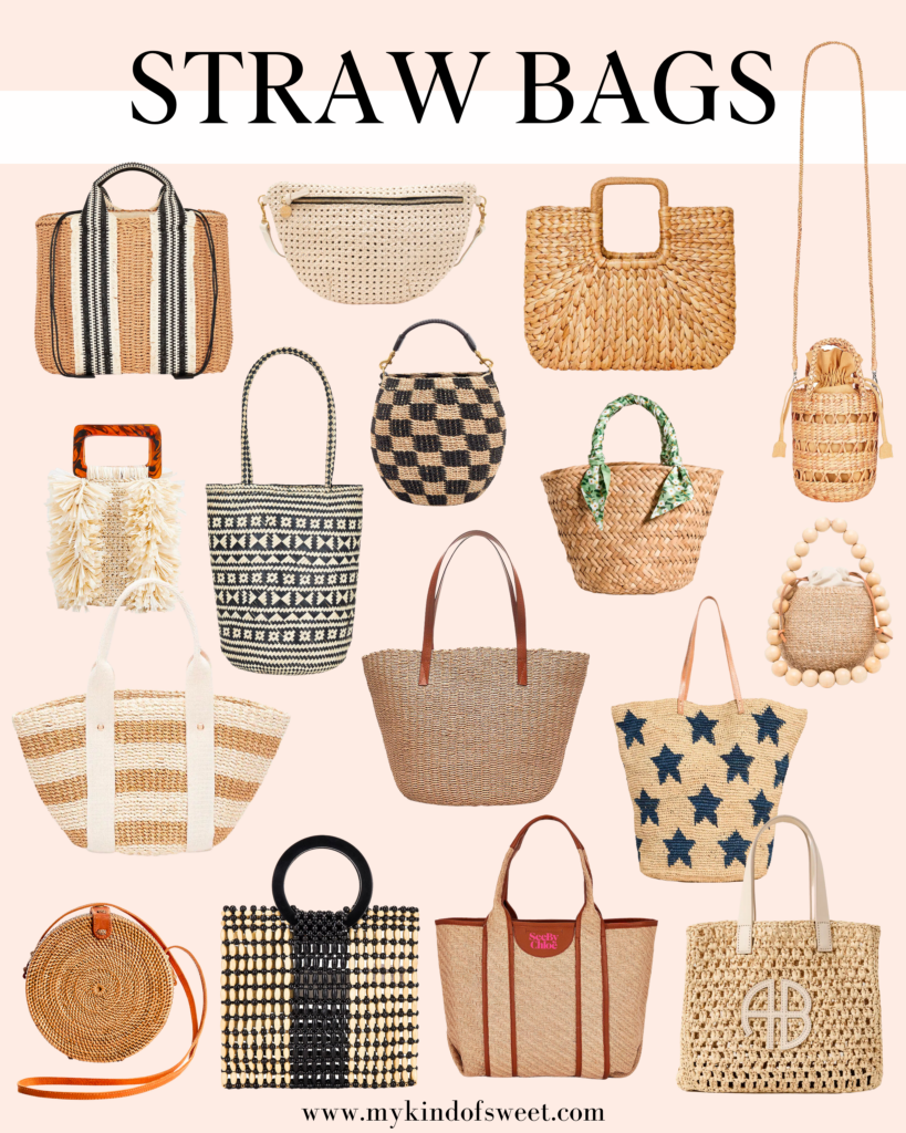 Straw Bags for Summer | The Summer Edit - My Kind of Sweet