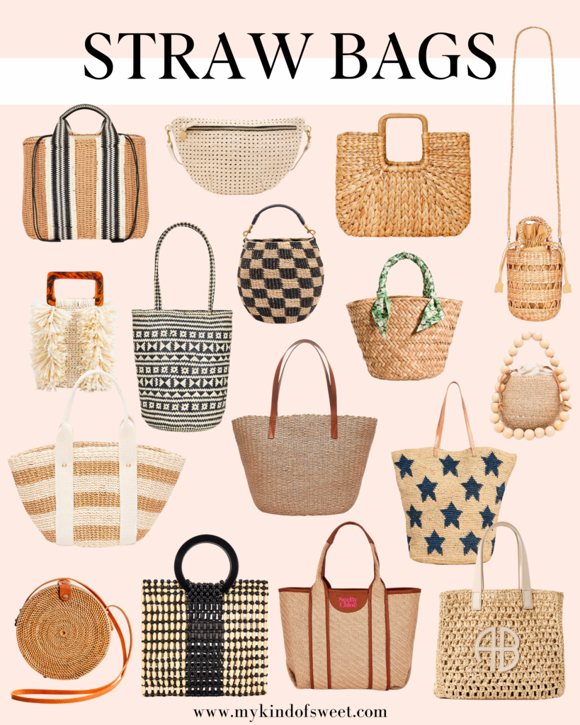 Straw purses for summer 2020 sale