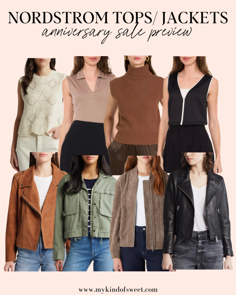 Nordstrom anniversary sale, tops, jackets, blazer, tanks